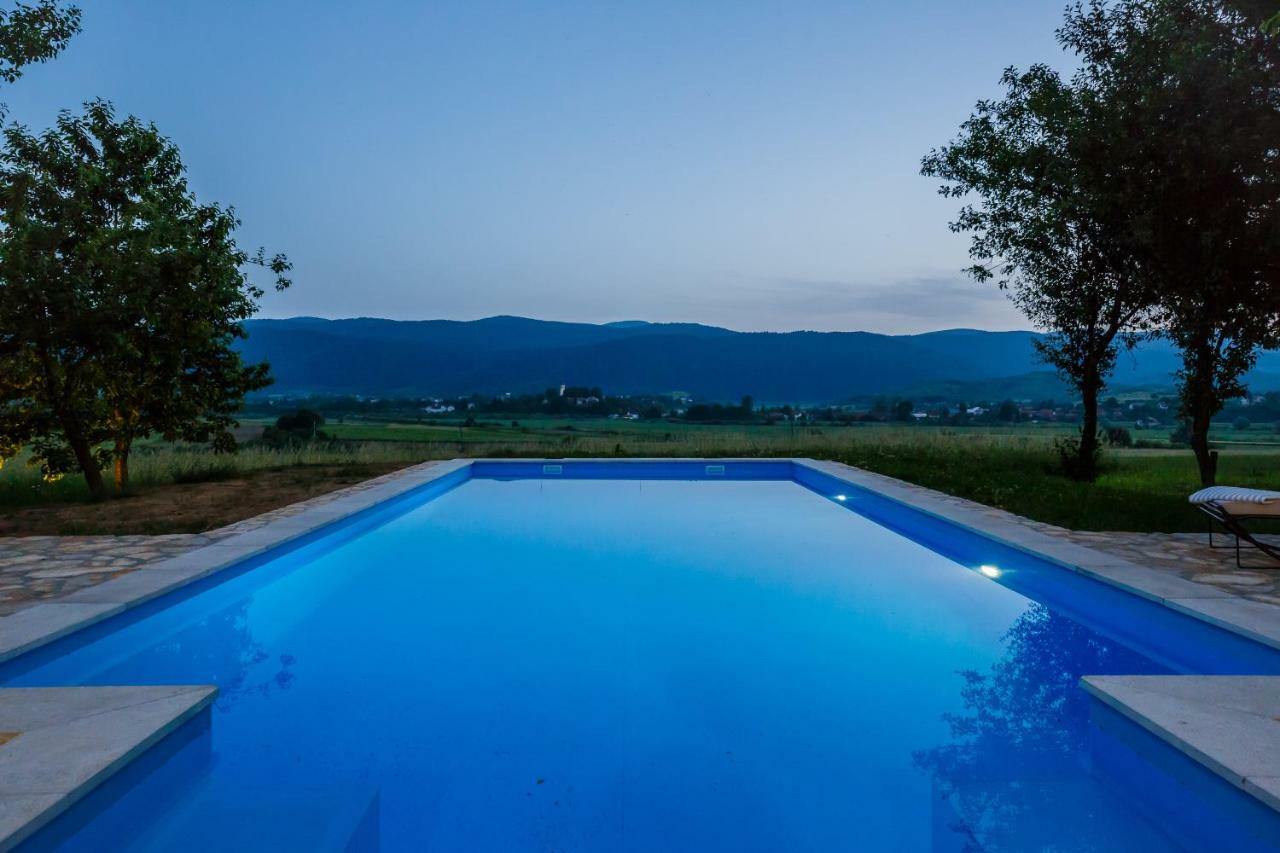 Beautiful Cottage With Heated Pool For 22 Ppl Plaški 外观 照片