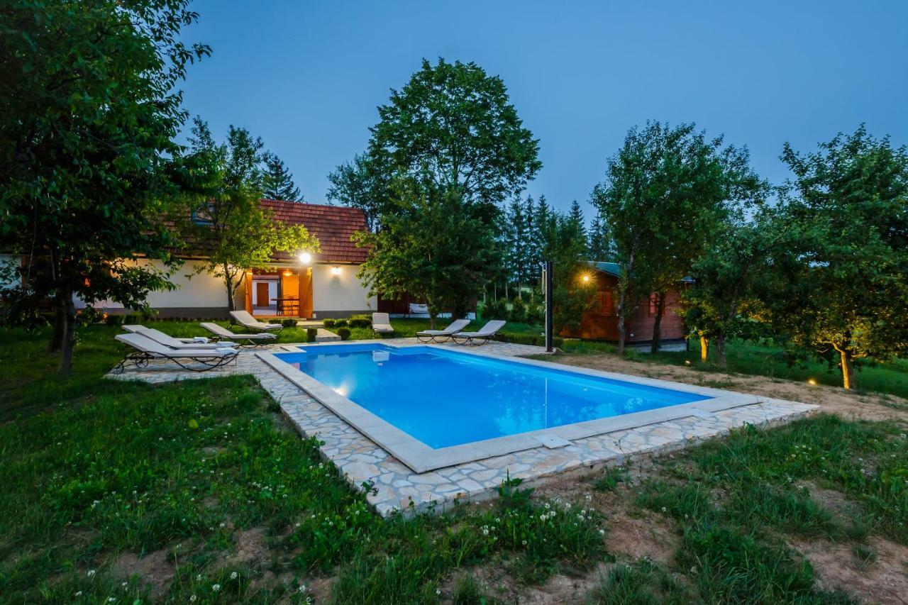 Beautiful Cottage With Heated Pool For 22 Ppl Plaški 外观 照片